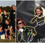 Die Erstplatzierten im Paul-Fröhlich-Cup: Team Schweinevogel (links) und im Loser Cup: Team FC Robby Bubble (rechts) posieren als Löffler.