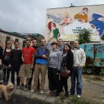 Offene Architektuer vor Loeffelfamilie